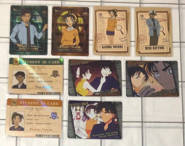 名探偵コナン 中国 KAYOU トレーディングカード 服部平次 遠山和葉 平和 TCG R FR SR 9点セット