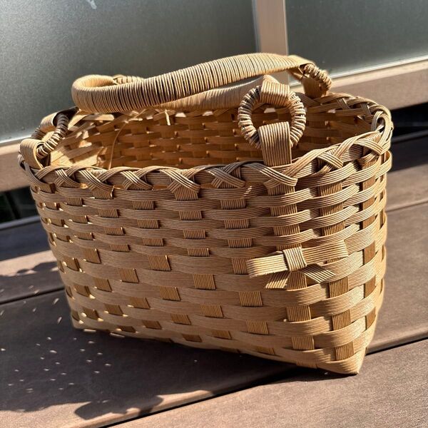 ハンドメイド かごバッグ