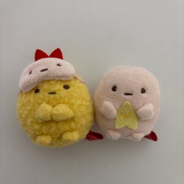 すみっコぐらし UNIQLOコラボ てのりぬいぐるみ たぴおか ピンク えびふらいのしっぽ