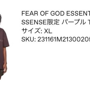 FEAR OF GOD ESSENTIALS SSENSE限定 パープル Tシャツ