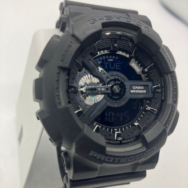CASIO G-SHOCK GA-110 マットブラック デジアナ