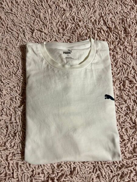PUMA プーマ ホワイト 長袖 Tシャツ Lサイズ