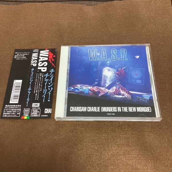 国内盤帯付きCD チェインソー・チャーリー W.A.S.P. ブラッキー・ローレス