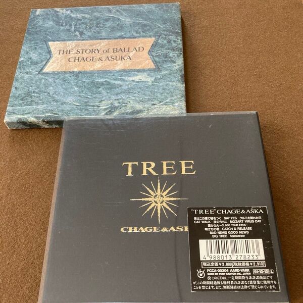 【国内盤帯無しCD】チャゲ&飛鳥 THE STORY of BALLAD&TREE(ブックレット付) 2枚セット売り