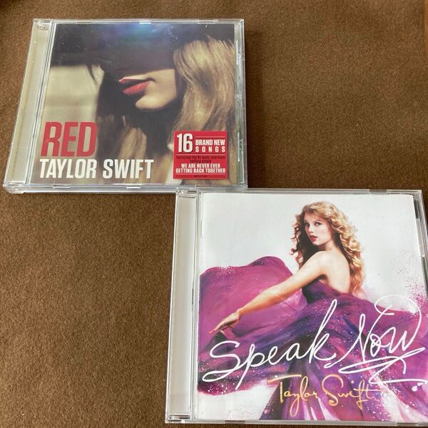 テイラースウィフトCD【輸入盤】RED&【国内盤帯無し】SPEAK NOW 2枚セット売り