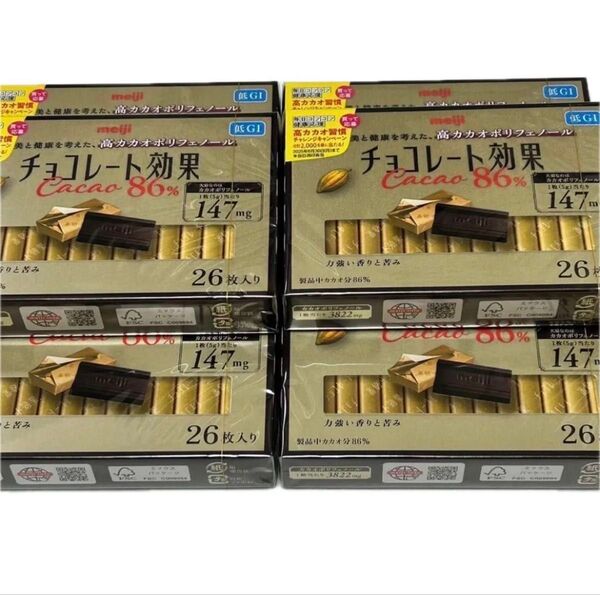 チョコレート効果 86% 26枚 (130g) ×6
