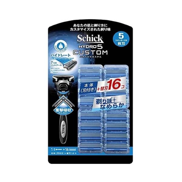 Schick HYDRO5 CUSTOM シックハイドロ5 カスタム (ホルダー(刃付き)+替刃16コ)