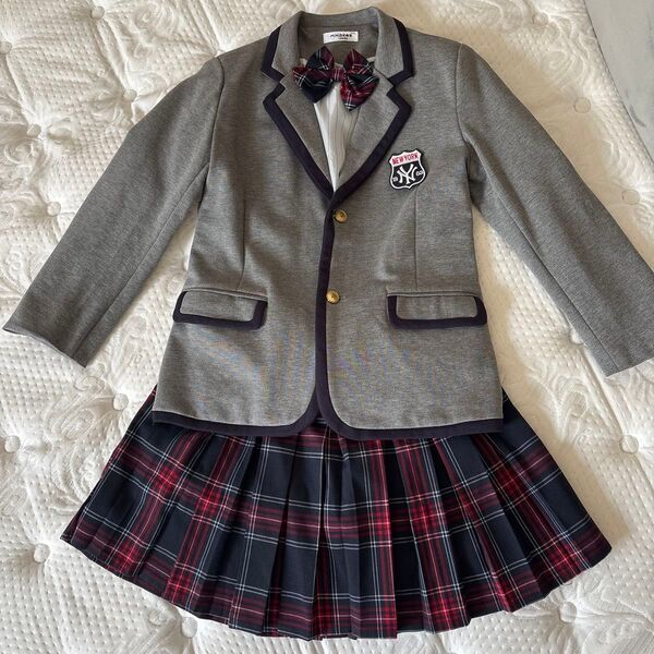 卒業式 発表会 フォーマル ブレザー チェックスカート 制服 学生服 150
