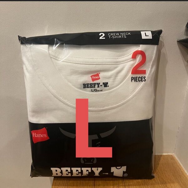 新品 ヘインズ BEEFY-T ビーフィー Tシャツ 半袖 白 2枚組 LH5180-2