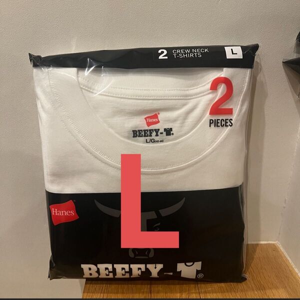 新品 ヘインズ BEEFY-T ビーフィー Tシャツ 半袖 白 2枚組 LH5180-2