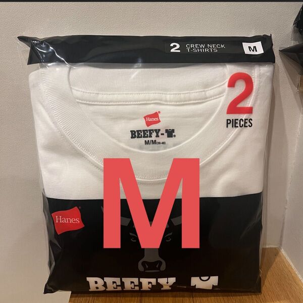 新品 ヘインズ BEEFY-T ビーフィー Tシャツ 半袖 白 2枚組 MH5180-2