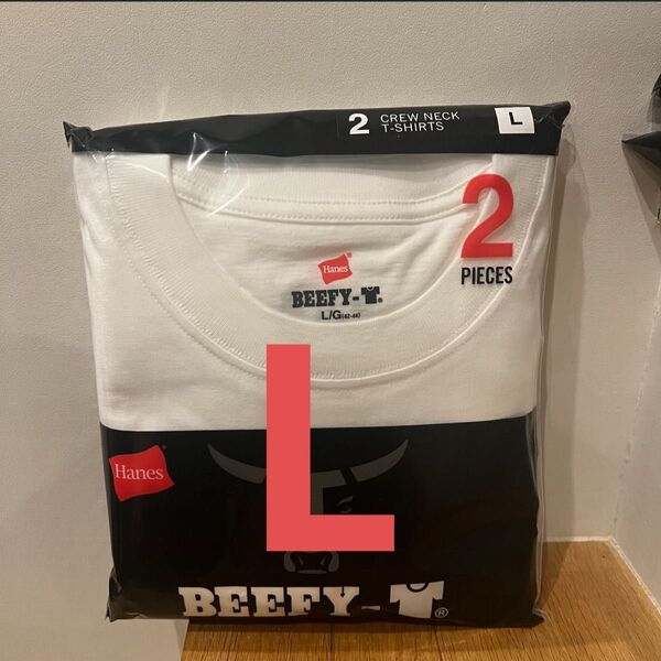新品 ヘインズ BEEFY-T ビーフィー Tシャツ 半袖 白 2枚組 LH5180-2