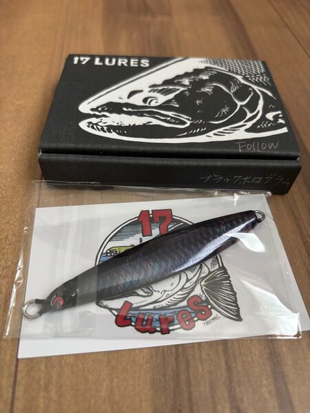 17lures Follow ブラックホログラム 30g 17ルアーズ 30 スズ製 海アメマス 海サクラマス