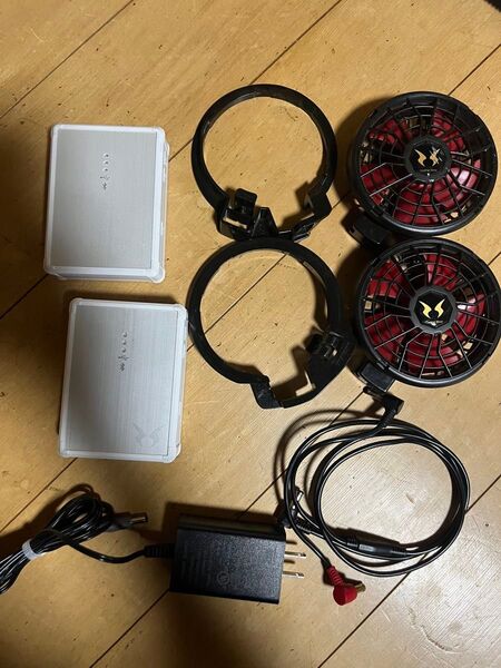 12V サンエス 空調服 バッテリー2個ファンセット