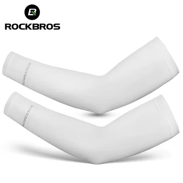 春夏秋 ROCKBROS アームカバー アームウォーマー UVカット ロードバイク サイクルウェア フリーサイズ