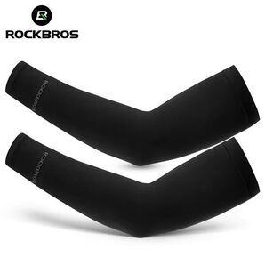 春夏秋 ROCKBROS アームカバー アームウォーマー UVカット ロードバイク サイクルウェア フリーサイズ