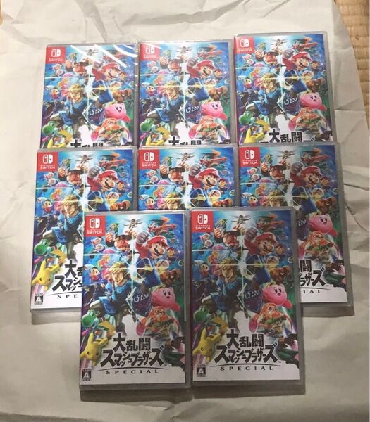 大乱闘スマッシュブラザーズ Nintendo Switch 8枚 新品未開封 シュリンク付き Switch ソフト