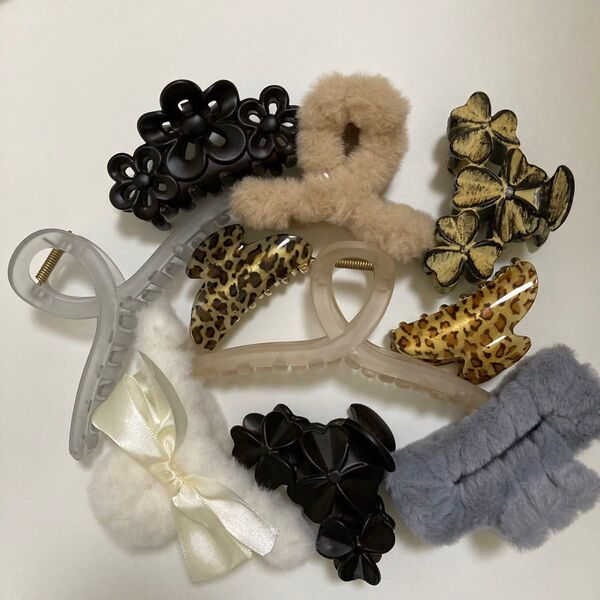 ヘアアクセサリー ヘアクリップ バンズクリップ バンスクリップ 新品 未使用 セット