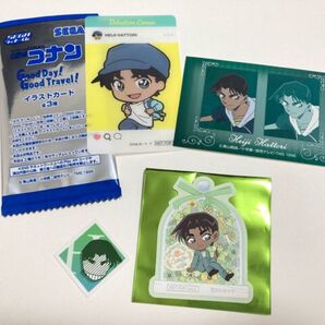 名探偵コナン 服部平次 コナンカフェ特典 ステッカー セガラッキーくじ イラストカード コラフォト