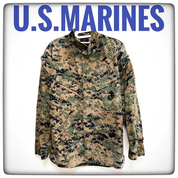 U.S. MARINES 迷彩柄長袖シャツ 海兵隊 ミリタリー サイズ説明欄
