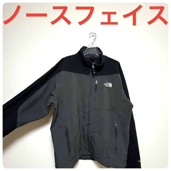 ノースフェイス ジャケット グレー/ブラック L 黒 マウンテン パーカー