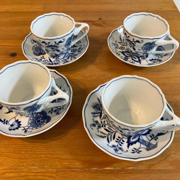 ブルーダニューブ カップ ソーサー 4点セット