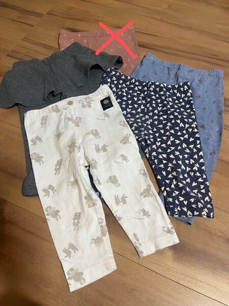 ベビー服 女の子 80〜90まとめ売り パンツ4点