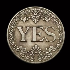 コイン YES NO 表裏 一枚 金属