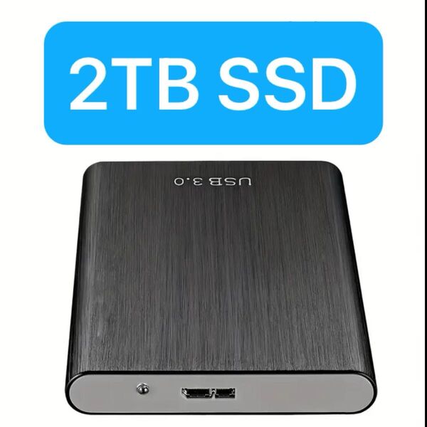 外付けSSD アルミニウム合金ケース 2TB USB接続