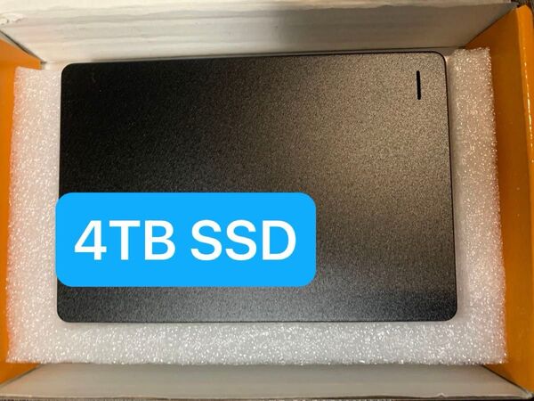 外付けSSD 4TB USB接続 ポータブルSSD 小型軽量 静音 テレビ パソコン ゲーム機 高速転送