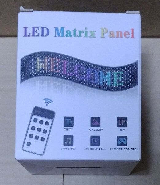 デビルアイ 車 車用デビルアイライト 電光掲示板 led マトリックス (102*348mm)20*64ピクセル