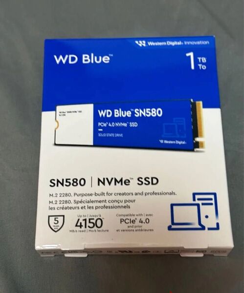 WD Blue SN580 1TB WDS100T3B0E M.2 SSD 新品未開封品