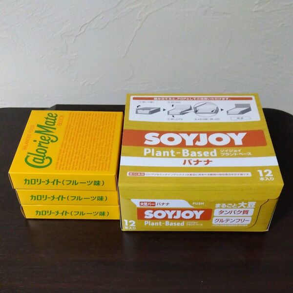 カロリーメイト4本入 フルーツ味×3 ソイジョイ バナナ 12本 SOYJOY