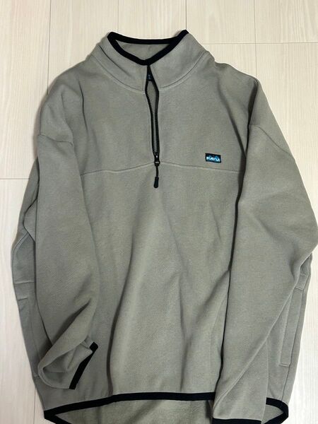KAVU ダークグレー ハーフジップ トップス L