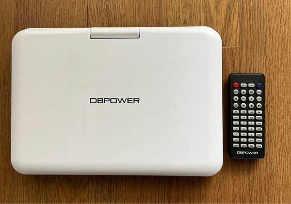 DBPOWER ポータブルDVDプレーヤー リモコン付き ホワイト