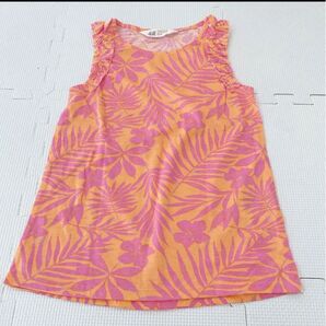 H&M、キッズ、girls、ノースリーブ、Tシャツ、トップス、半袖、140、しまむら、GU、UNIQLO、coca…
