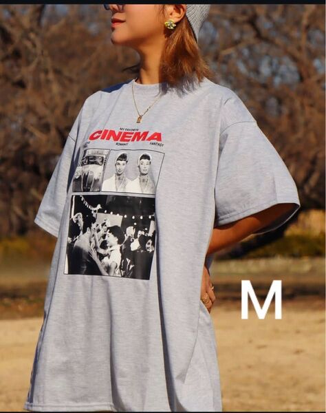 しまむら、レディース、シネマTシャツ、nozomiコラボT、M、グレー、半袖、UNIQLO、GU、coca…