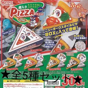 ★全5種セット★ まるで本物!?ふかふか!箱入りPIZZAマスコット