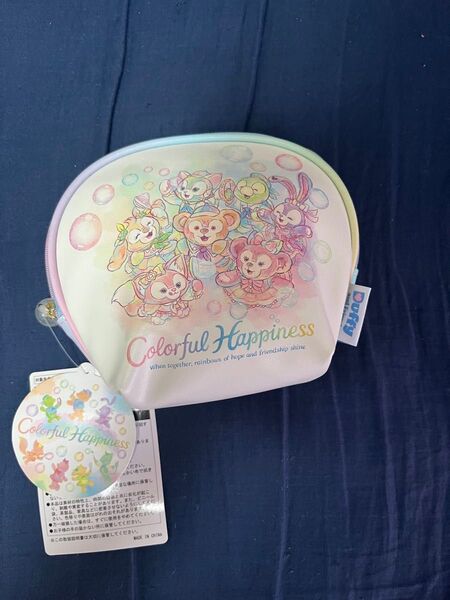 ディズニーシー ダッフィー フレンズ 20周年 カラフルハピネス ポーチ TDS ディズニー