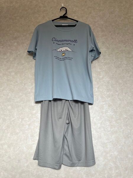 サンリオ シナモロール シナモン ルームウェア上下セット メッシュTシャツ 新品 パジャマ
