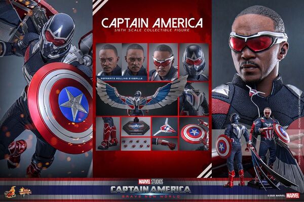 ホットトイズ MMS779 『キャプテン・アメリカ:ブレイブ・ニュー・ワールド』 1/6 Captain America
