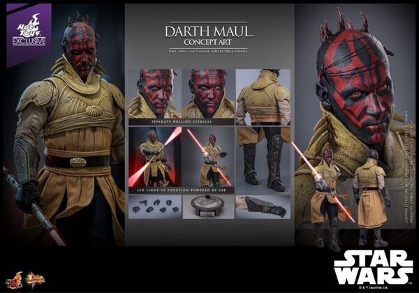 ホットトイズ MMS778 スター・ウォーズ ダース・モール コンセプトアート Darth Maul (Concept Art)