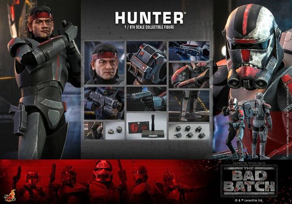 ホットトイズ TMS050 スター・ウォーズ バッド・バッチ Star Wars ハンター Hunter 1/6 マンダロリアン