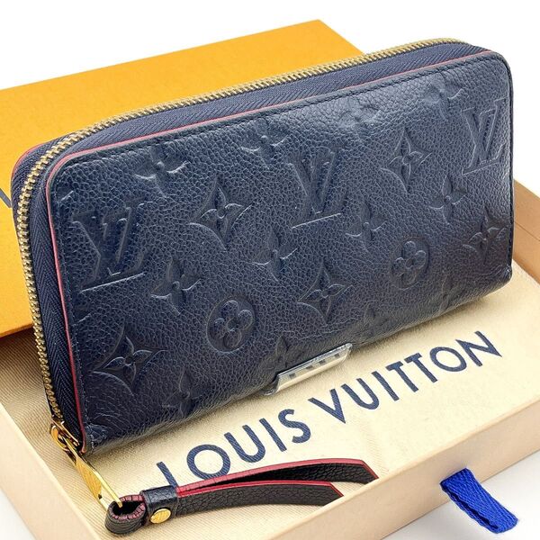 LOUIS VUITTON新型美品モノグラムアンプラントマリーヌルージュジッピーウォレットラウンドファスナーラウンドジップ