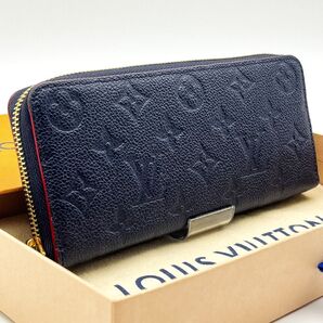 LOUIS VUITTON【箱付き現行RFID】 モノグラム アンプラント マリーヌルージュ ジッピーウォレットクレマンス 長財布