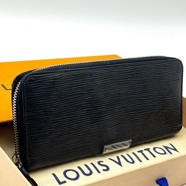 LOUIS VUITTON【箱付き極美品】エピノワールジッピーウォレットクレマンスラウンドファスナーラウンドジップ ルイヴィトン