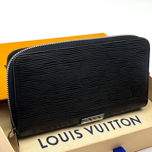 LOUISVUITTON【現行RFID最高級美品】エピノワールジッピーウォレットラウンドファスナーラウンドジップ長財布ルイヴィトン