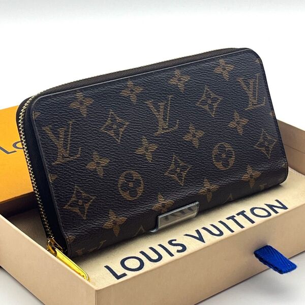 LOUIS VUITTON【箱付き最高級美品】モノグラムコクリコジッピーウォレットラウンドファスナー長財布 ルイヴィトン