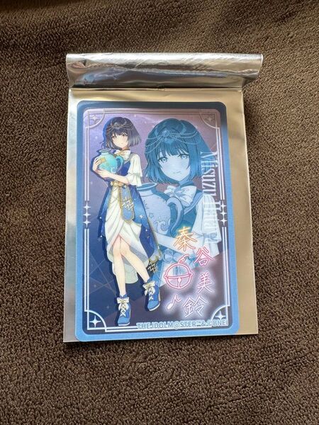 学園アイドルマスター 秦谷美鈴 初星カレー サイン クリアカード スマイルベースカフェ SMILE BASE CAFE 学マス