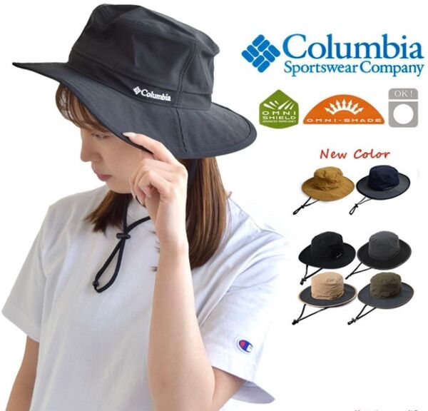 Columbia コロンビア イエロードッグマウンテンブーニー ハット New Olive S/Mサイズ 新品同様